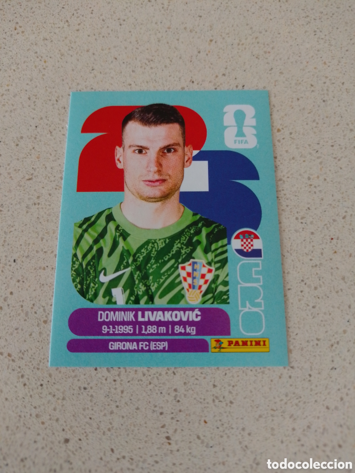 Cromos de F&uacute;tbol: CROMO NUMERO 2 LIVAKOVIC CROACIA. MUNDIAL 2026. PANINI.