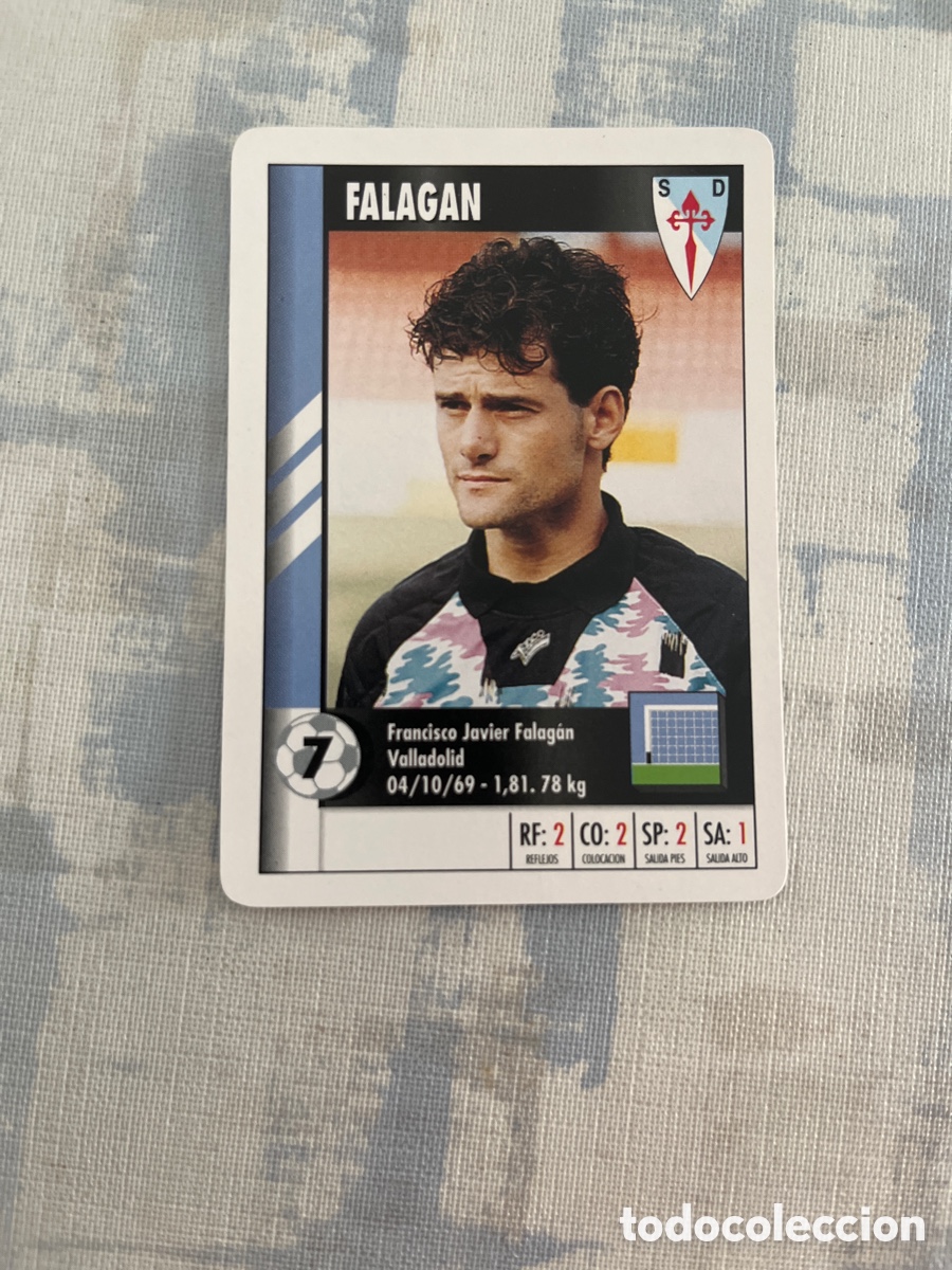Figurine di Calcio: FALAGAN S.D.COMPOSTELA SUPER GOL 95 96 MARCA LFP 1995 1996 CARTA FOURNIER PERFECTO ESTADO
