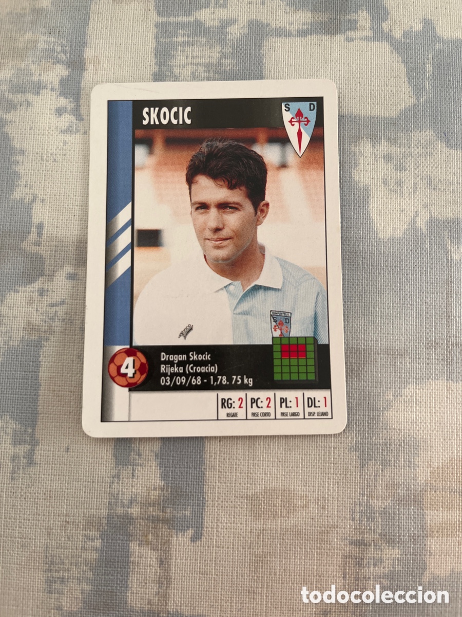 Cromos de Futebol: SKOCIC S.D.COMPOSTELA SUPER GOL 95 96 MARCA LFP 1995 1996 CARTA TAMA&Ntilde;O FOURNIER PERFECTO ESTADO
