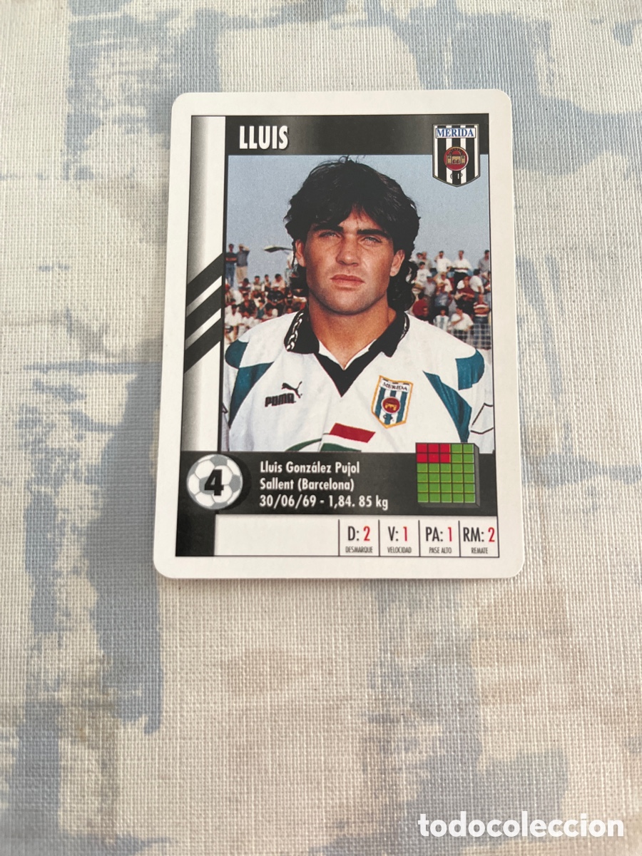 Cromos de Futebol: LLUIS MERIDA SUPER GOL 95 96 MARCA LFP 1995 1996 CARTA TAMA&Ntilde;O FOURNIER PERFECTO ESTADO