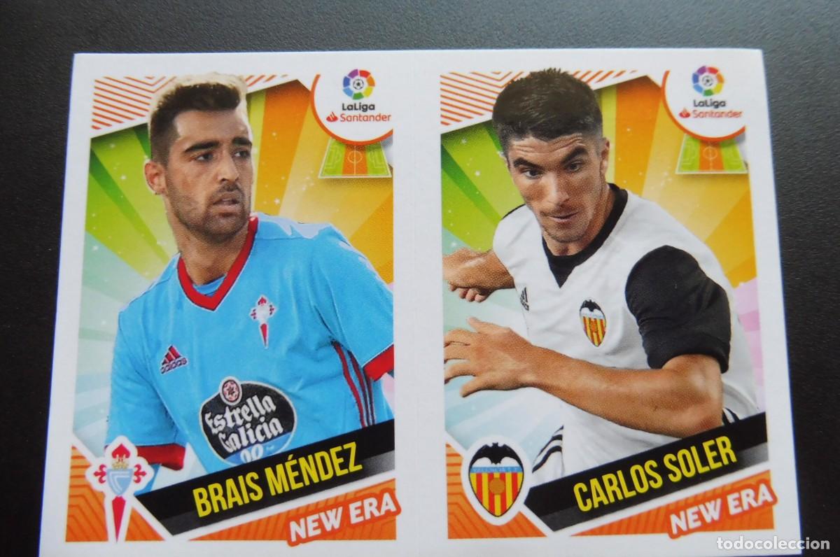 Cromos de F&uacute;tbol: CROMO PANINI - LIGA SANTANDER 2018/19 ESTE - NEW ERA N&Uacute;M 2 - BRAIS M&Eacute;NDEZ - CARLOS SOLER