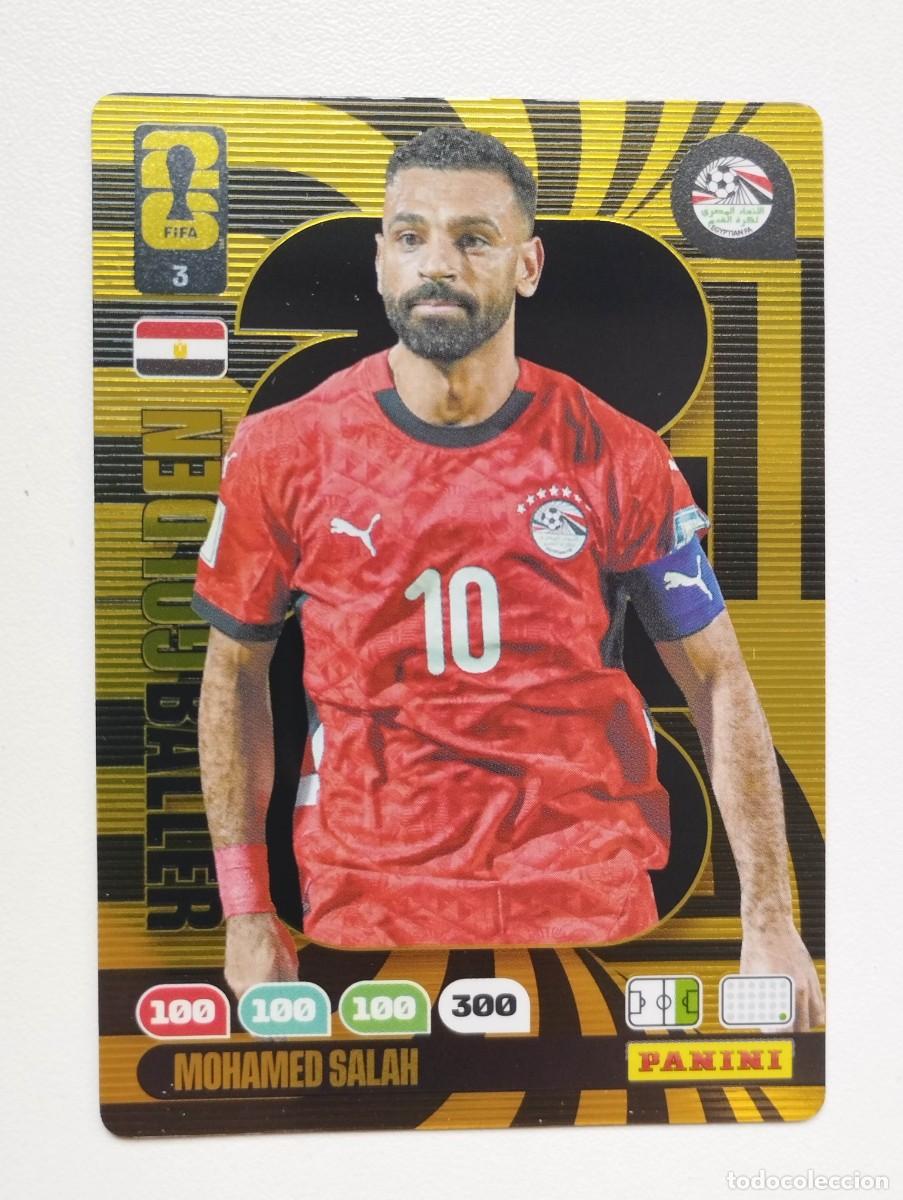 Cromos de F&uacute;tbol: CROMO CARD ADRENALYN MUNDIAL WORLD CUP 2026 GOLDEN BALLER BALON DE ORO 3 MOHAMED SALAH EGIPTO