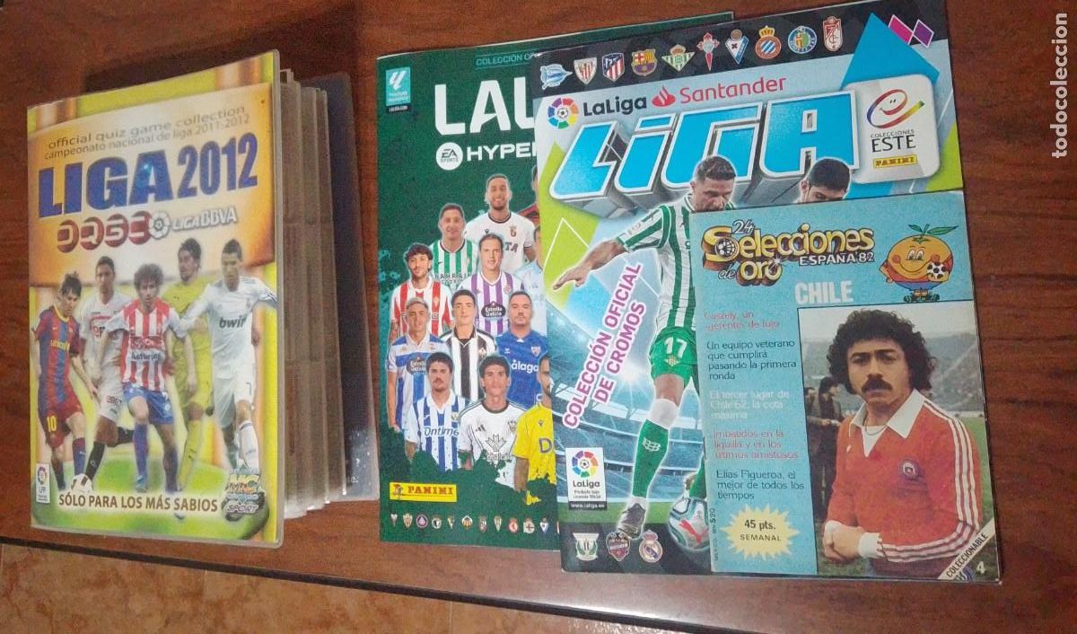 Cromos de F&uacute;tbol: ALBUM 11 12 MUNDICROMO + ALBUM 19-20 ESTE+ALBUM HYPERMOTION 25 26+ 1300 CROMOS LEER BIEN