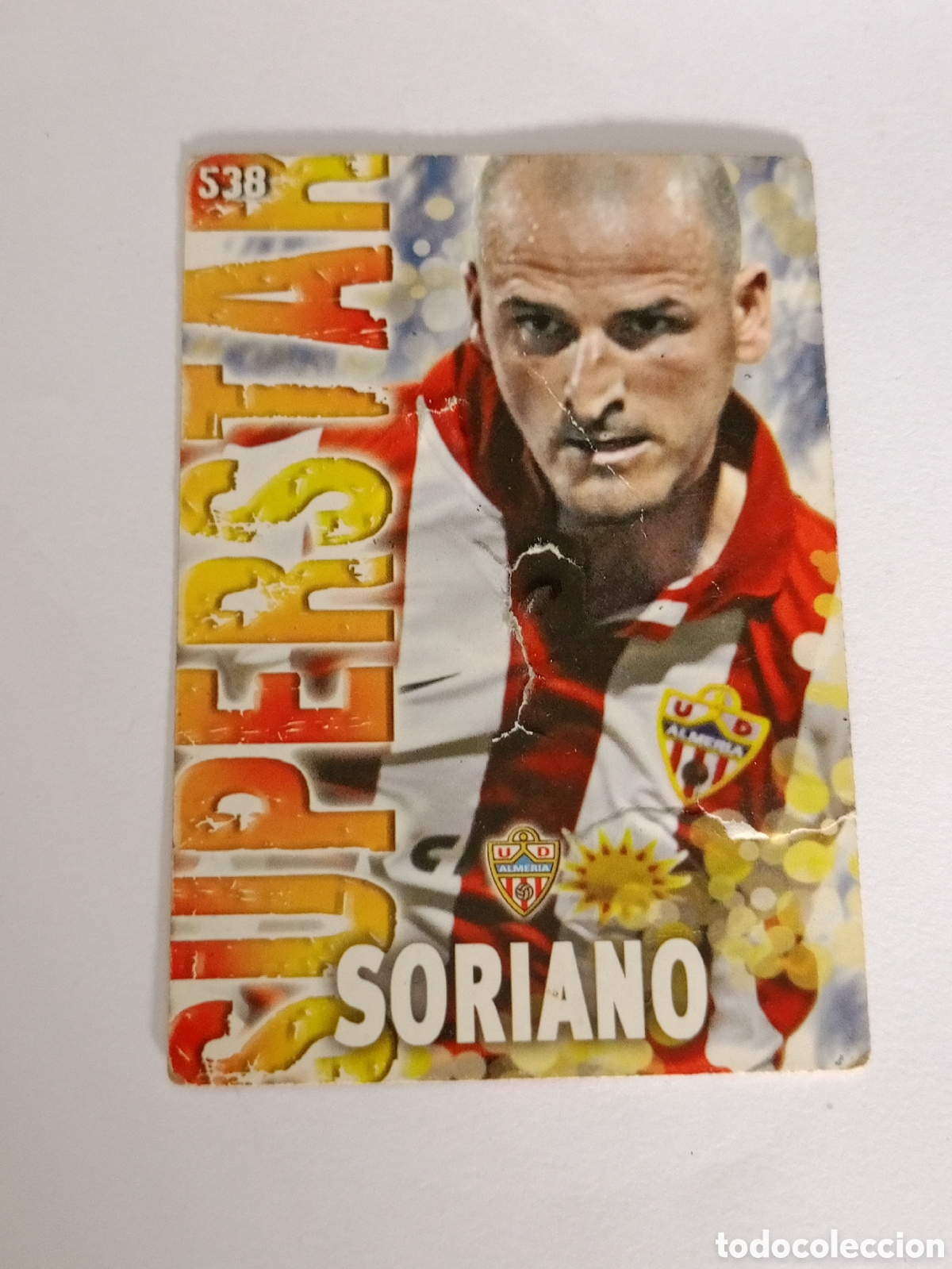 Cromos de F&uacute;tbol: N&ordm; 538 Soriano Superstar UD Almeria Mundicromo Fichas de La Liga 13 14