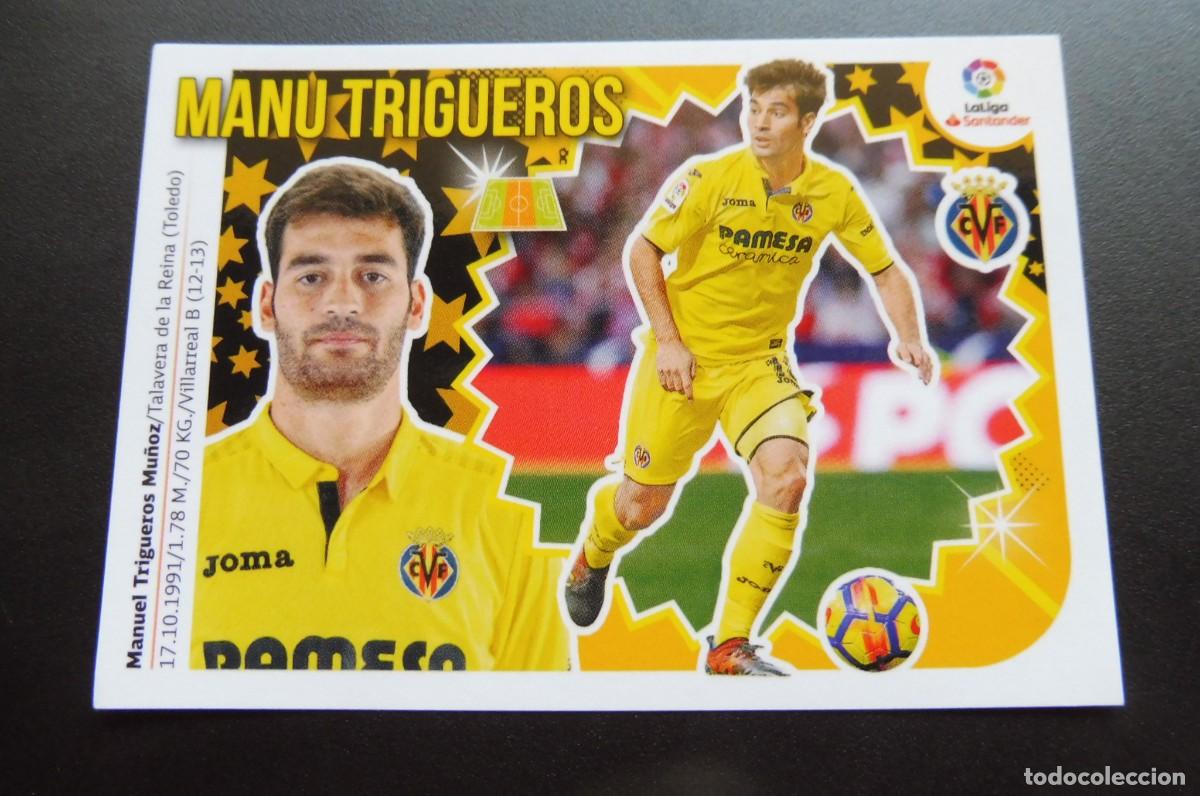 Cromos de F&uacute;tbol: CROMO PANINI - LIGA SANTANDER 2018/19 ESTE - VILLARREAL CF N&Uacute;M 9 - MANU TRIGUEROS