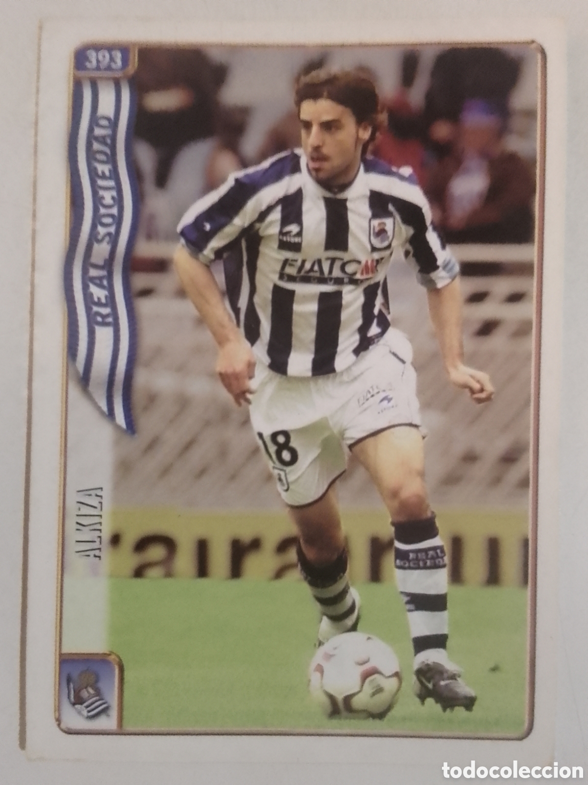 Cromos de F&uacute;tbol: Mundicromo 2005 n&deg; 393 Alkiza &bull; Real Sociedad.