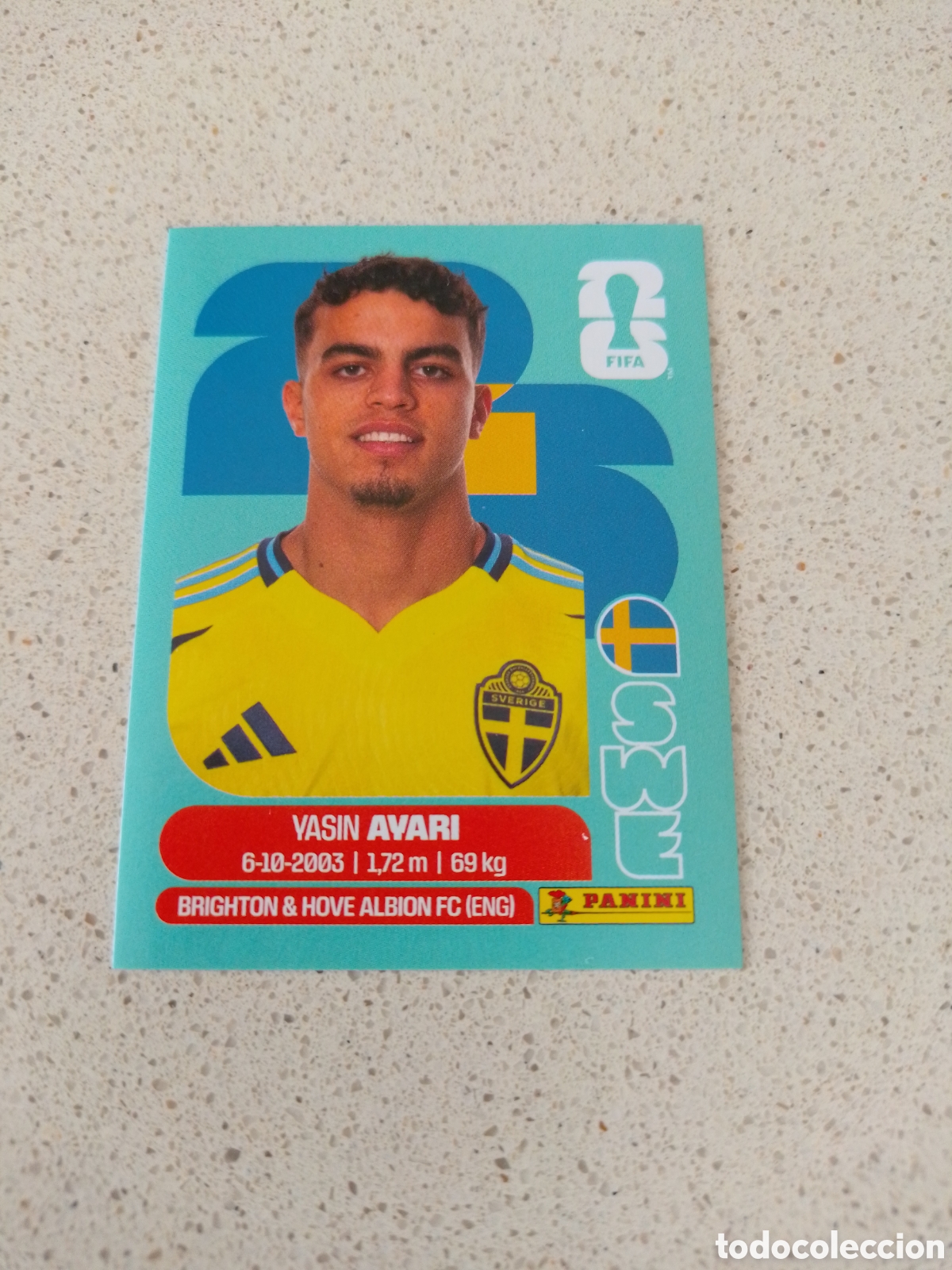 Cromos de F&uacute;tbol: CROMO NUMERO 11 AVARI SUECIA. MUNDIAL 2026. PANINI.