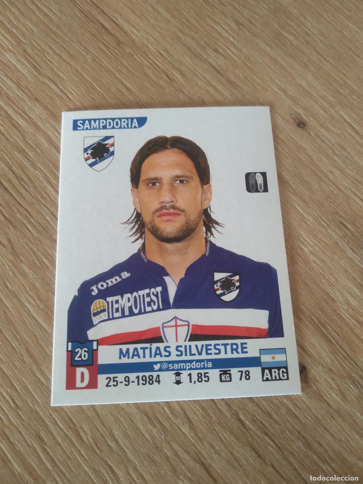 Cromos de f&uacute;tbol: 476 MATIAS SILVESTRE SAMPDORIA CROMO FUTBOL PANINI LIGA ITALIA 15-16 CALCIATORI 2015-2016