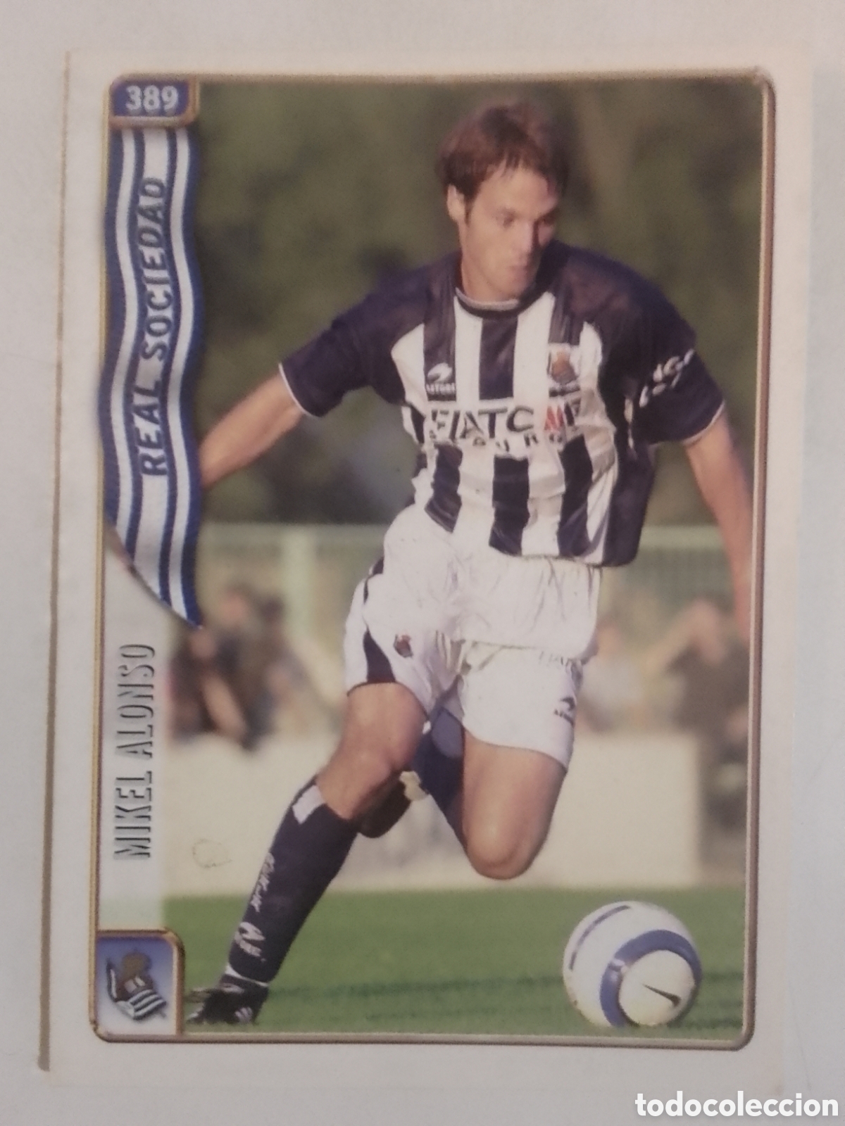 Fu&szlig;ball-Sticker: Mundicromo 2005 n&deg; 389 Mikel Alonso &bull; Real Sociedad.