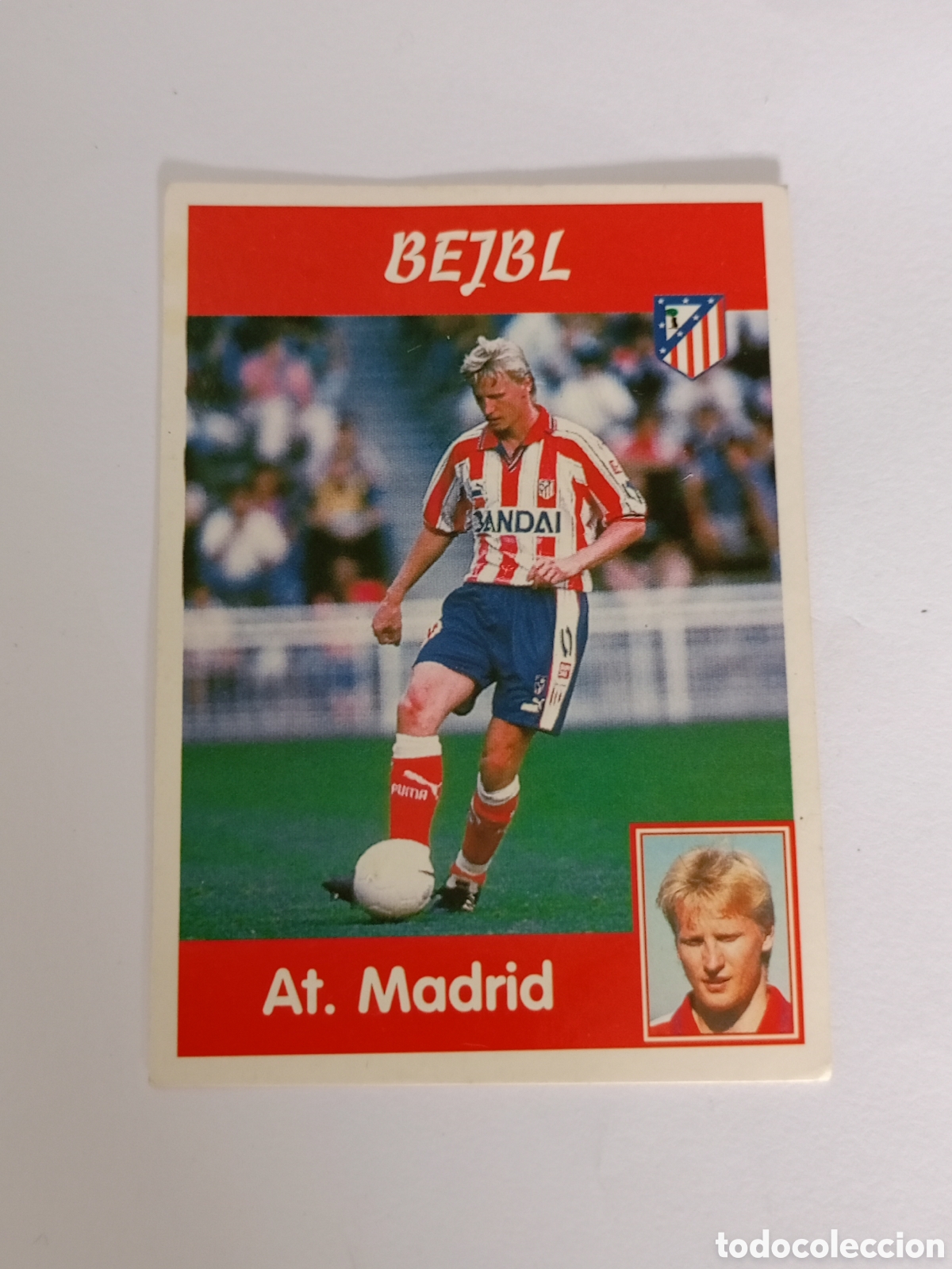 Fu&szlig;ball-Sticker: BEJBL N&ordm; 73 (ATLETICO DE MADRID) CROMO PANINI LIGA LFP 97 98 FUTBOL 1997 1998 FICHA - SIN PEGAR