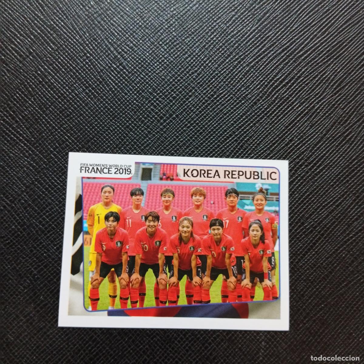 Fu&szlig;ball-Sticker: 44 ALINEACION KOREA PANINI FEMENINO WOMEN&acute;S MUNDIAL 2019 FRANCIA 19 - SIN PEGAR - A74 PG13
