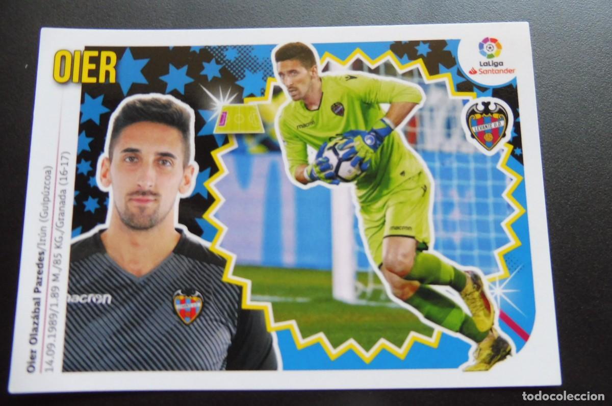 Cromos de f&uacute;tbol: CROMO PANINI - LIGA SANTANDER 2018/19 ESTE - LEVANTE UD N&Uacute;M 1 - OIER