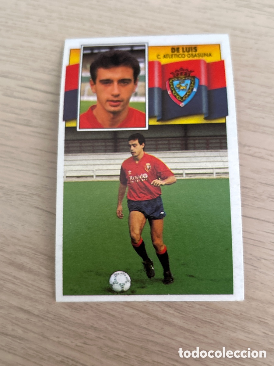 Football Stickers: DE LUIS OSASUNA LIGA ESTE 1990 1991 90 91 NUNCA PEGADO SIN PEGAR