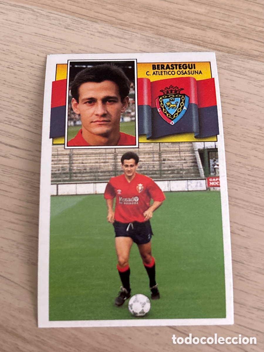 Football Stickers: BERASTEGUI OSASUNA LIGA ESTE 1990 1991 90 91 NUNCA PEGADO SIN PEGAR