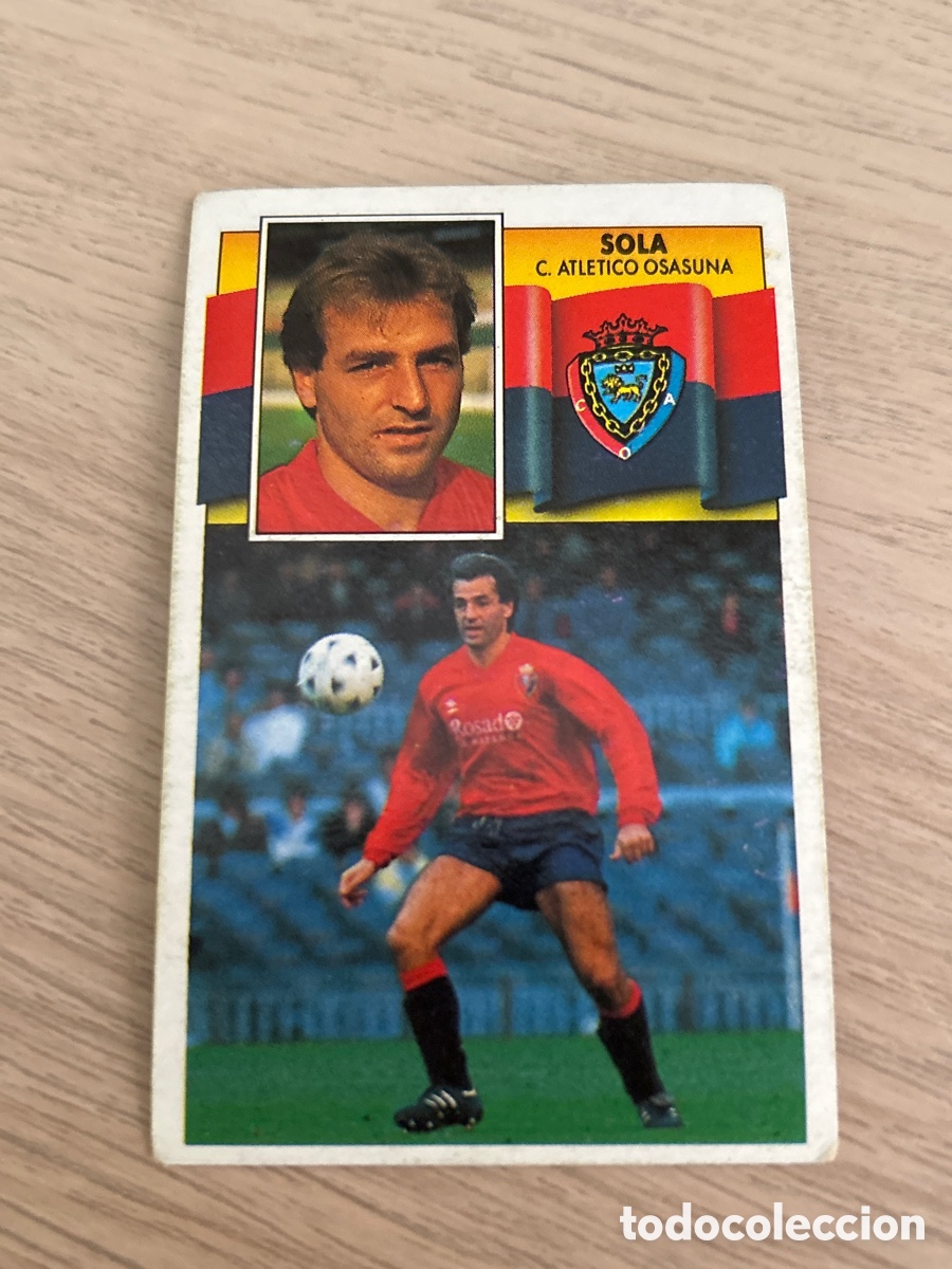Football Stickers: SOLA OSASUNA LIGA ESTE 1990 1991 90 91 NUNCA PEGADO SIN PEGAR