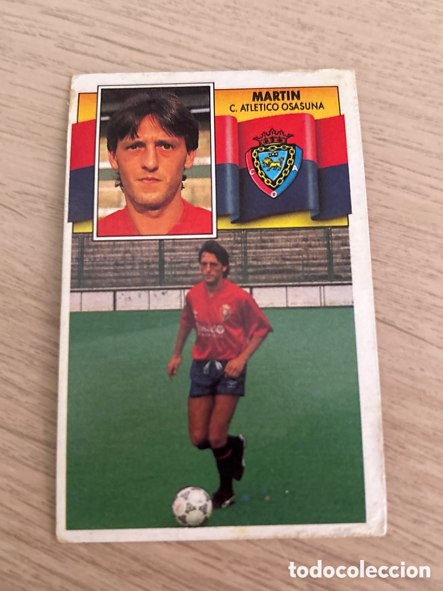 Cromos de f&uacute;tbol: MARTIN OSASUNA LIGA ESTE 1990 1991 90 91 NUNCA PEGADO SIN PEGAR