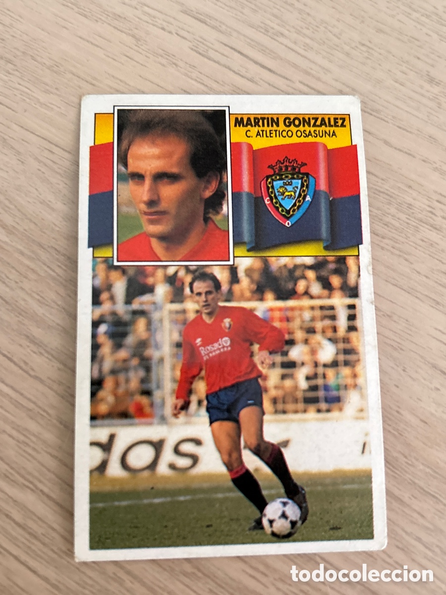 Football Stickers: MARTIN GONZALEZ OSASUNA LIGA ESTE 1990 1991 90 91 NUNCA PEGADO SIN PEGAR