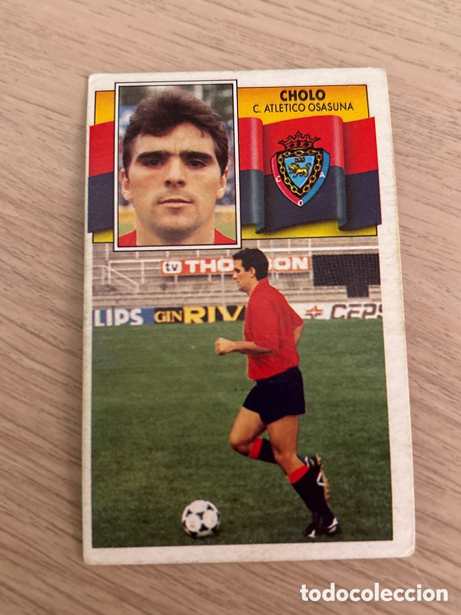 Football Stickers: CHOLO OSASUNA FICHAJE 9 OSASUNA LIGA ESTE 1990 1991 90 91 NUNCA PEGADO SIN PEGAR