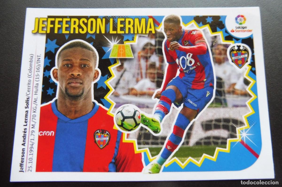 Cromos de f&uacute;tbol: CROMO PANINI - LIGA SANTANDER 2018/19 ESTE - LEVANTE UD N&Uacute;M 9 - JEFFERSON LERMA