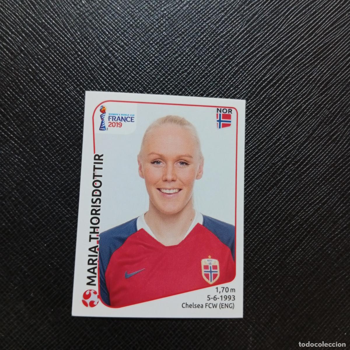 Cromos de f&uacute;tbol: 66 MARIA THORISDOTTIR NORUEGA PANINI FEMENINO WOMEN&acute;S MUNDIAL 2019 FRANCIA 19 - SIN PEGAR - A74 PG18