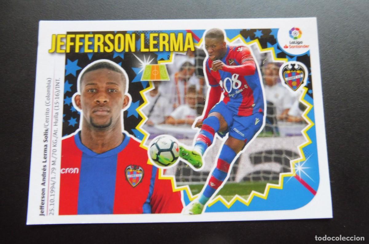 Cromos de f&uacute;tbol: CROMO PANINI - LIGA SANTANDER 2018/19 ESTE - LEVANTE UD N&Uacute;M 9 - JEFFERSON LERMA