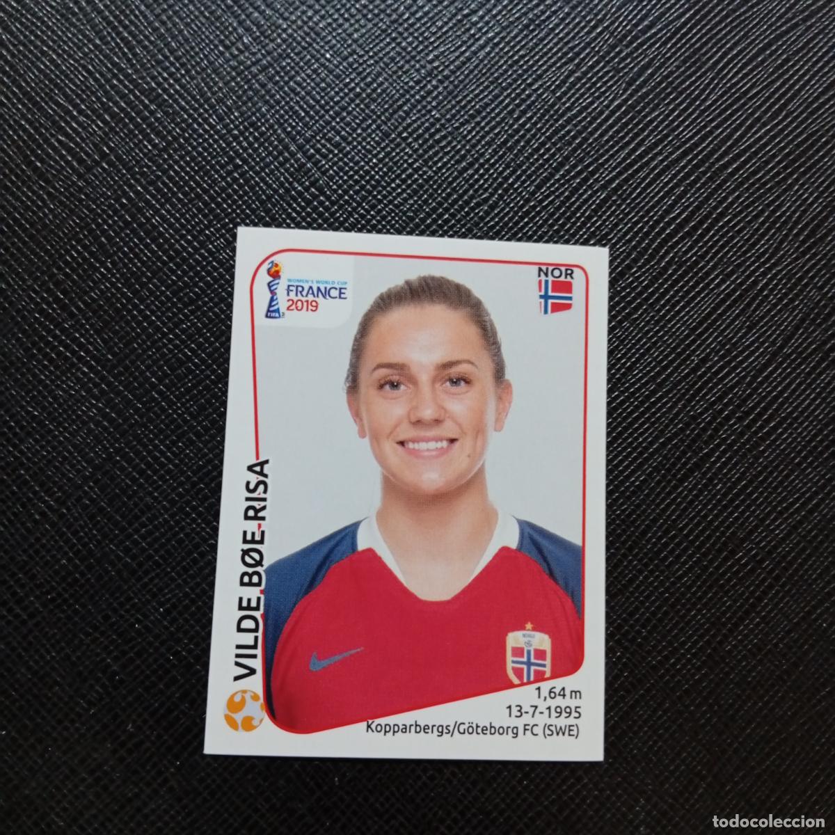 Cromos de f&uacute;tbol: 70 VILDE BOE RISA NORUEGA PANINI FEMENINO WOMEN&acute;S MUNDIAL 2019 FRANCIA 19 - SIN PEGAR - A74 PG19