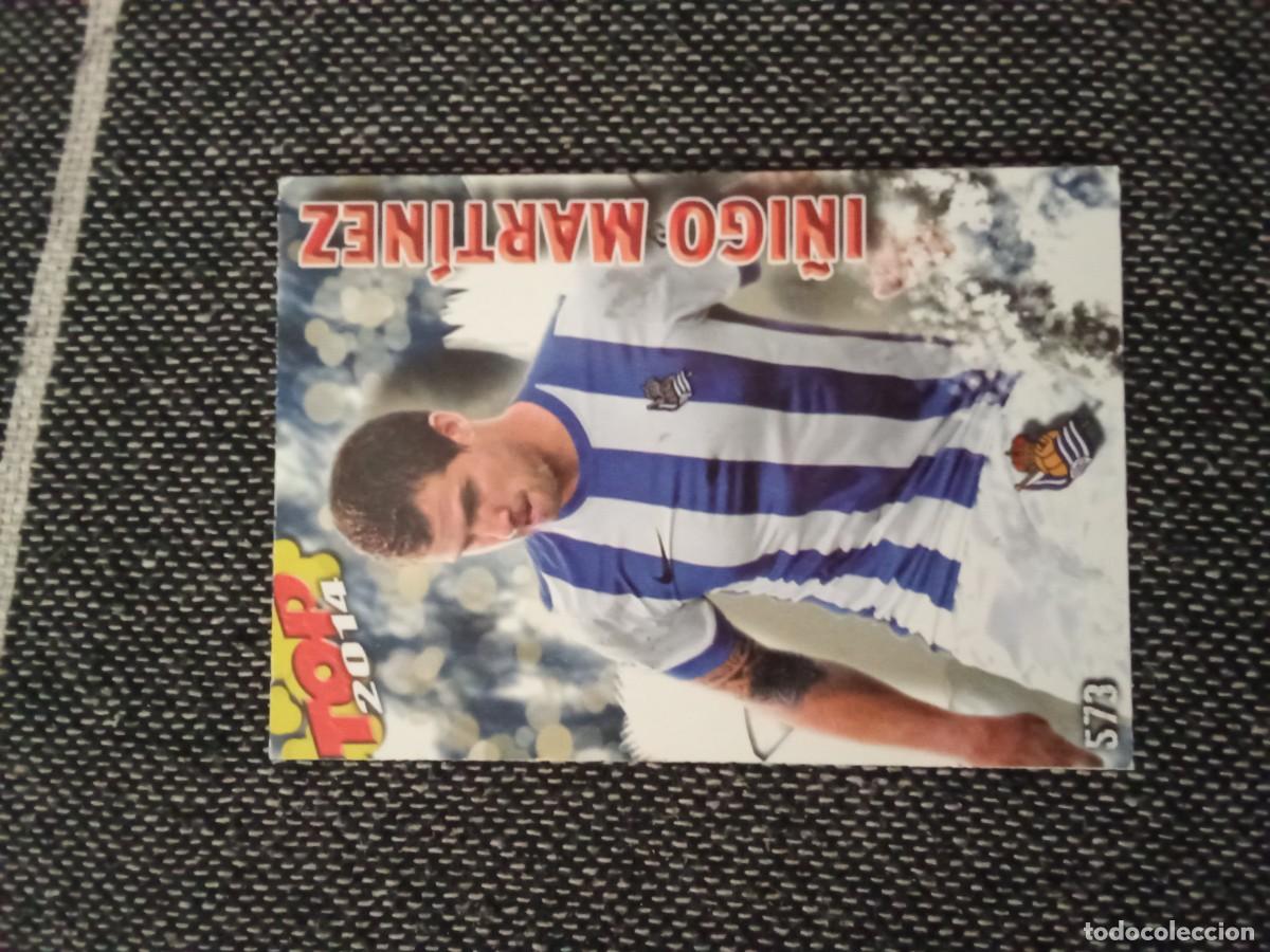 Cromos de Futebol: 573 &Iacute;&ntilde;igo Mart&iacute;nez real sociedad top 2014 mate quiz game collection 2014