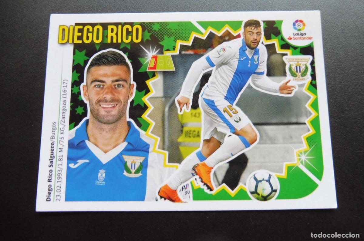 Cromos de Futebol: CROMO PANINI - LIGA SANTANDER 2018/19 ESTE - CD LEGAN&Eacute;S N&Uacute;M 7 - DIEGO RICO