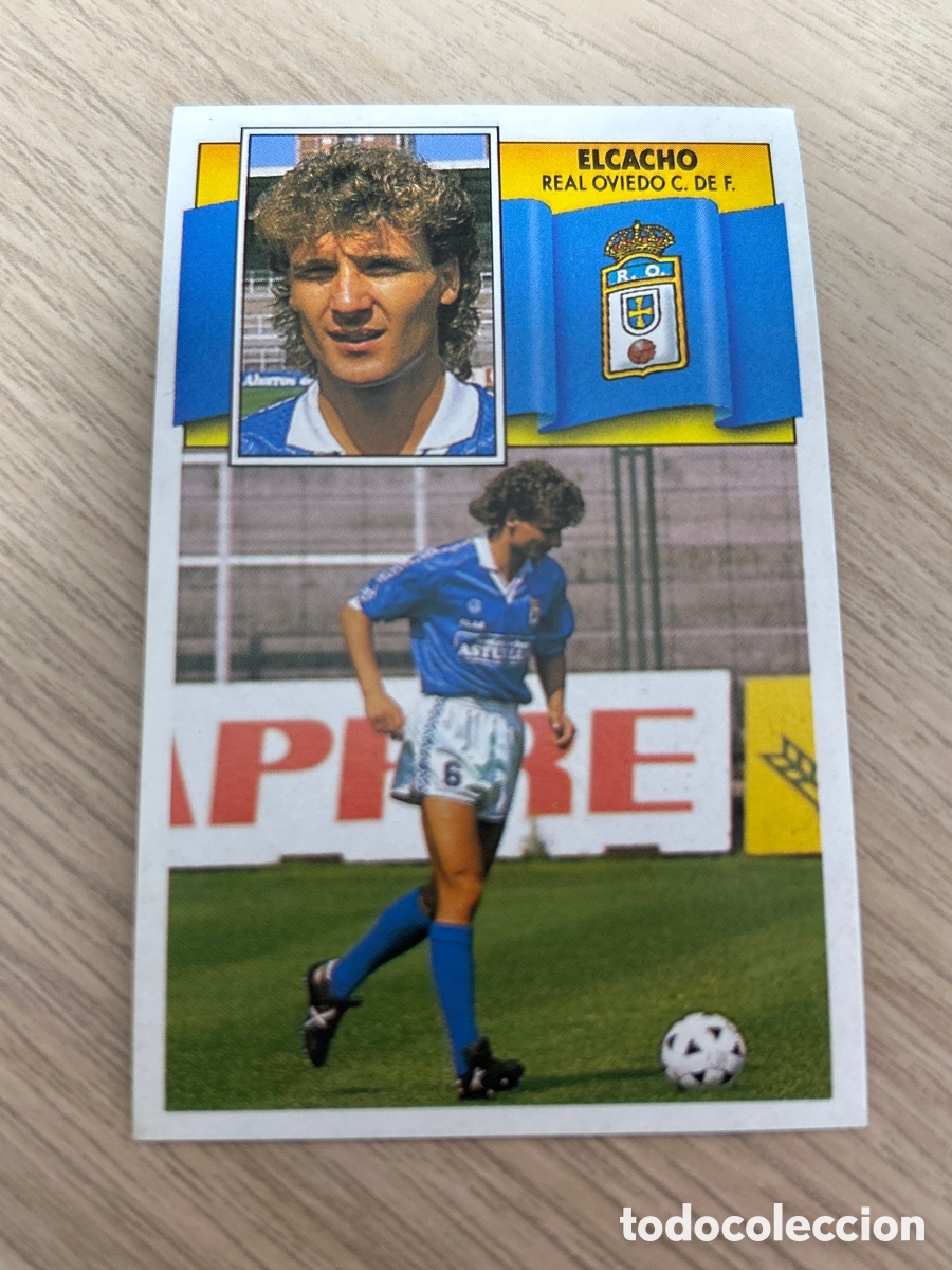 Football Stickers: ELCACHO REAL OVIEDO LIGA ESTE 1990 1991 90 91 NUNCA PEGADO SIN PEGAR