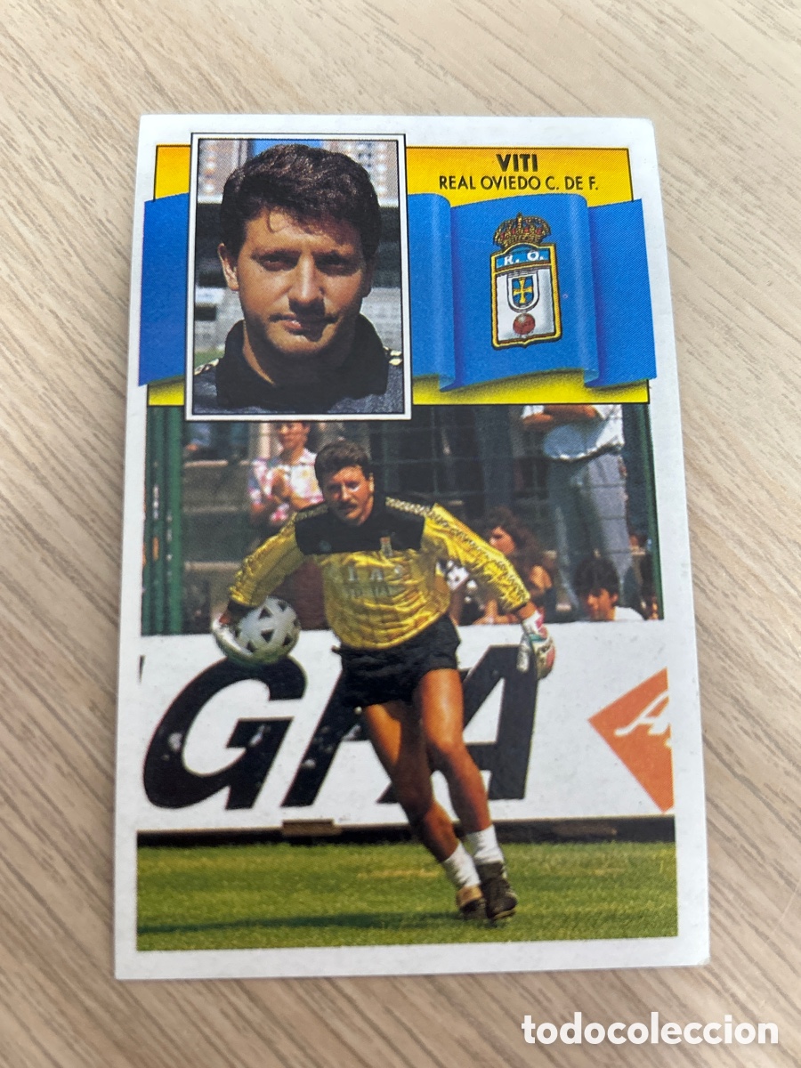 Cromos de f&uacute;tbol: VITI REAL OVIEDO LIGA ESTE 1990 1991 90 91 NUNCA PEGADO SIN PEGAR