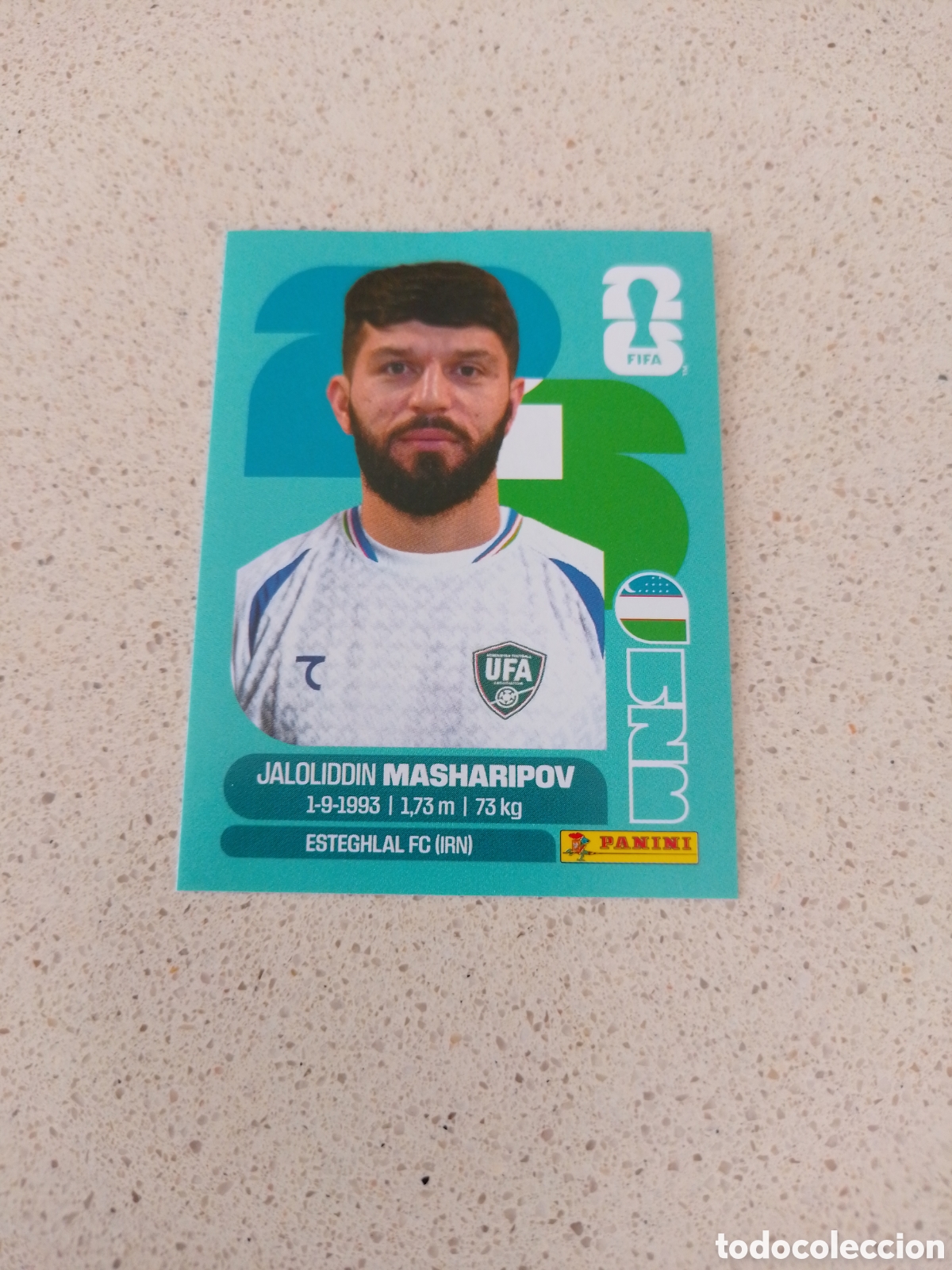 Cromos de Futebol: CROMO NUMERO 18 MASHARIPOV UZBEQUISTAN. MUNDIAL 2026. PANINI.