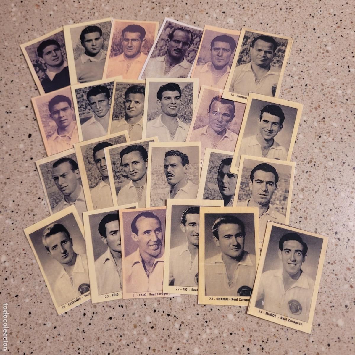 Cromos de Futebol: REAL ZARAGOZA EQUIPO COMPLETO CAMPEONATOS NACIONALES DE FUTBOL RUIZ ROMERO 1952 LEER COMENTARIOS