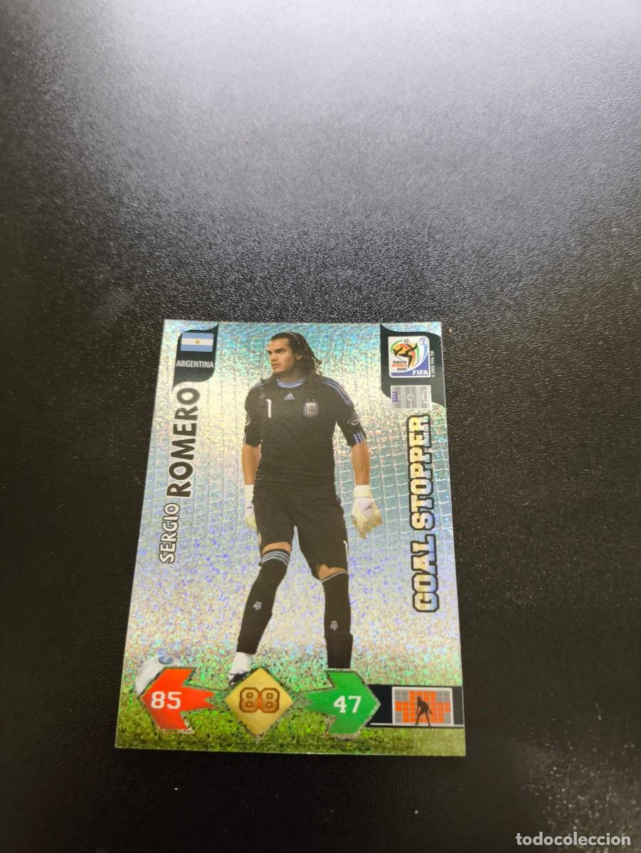 Cromos de Futebol: SERGIO ROMERO ARGENTINA GOAL STOPPER ADRENALYN XL MUNDIAL SOUTH AFRICA 2010 WORLD CUP PANINI LIGA