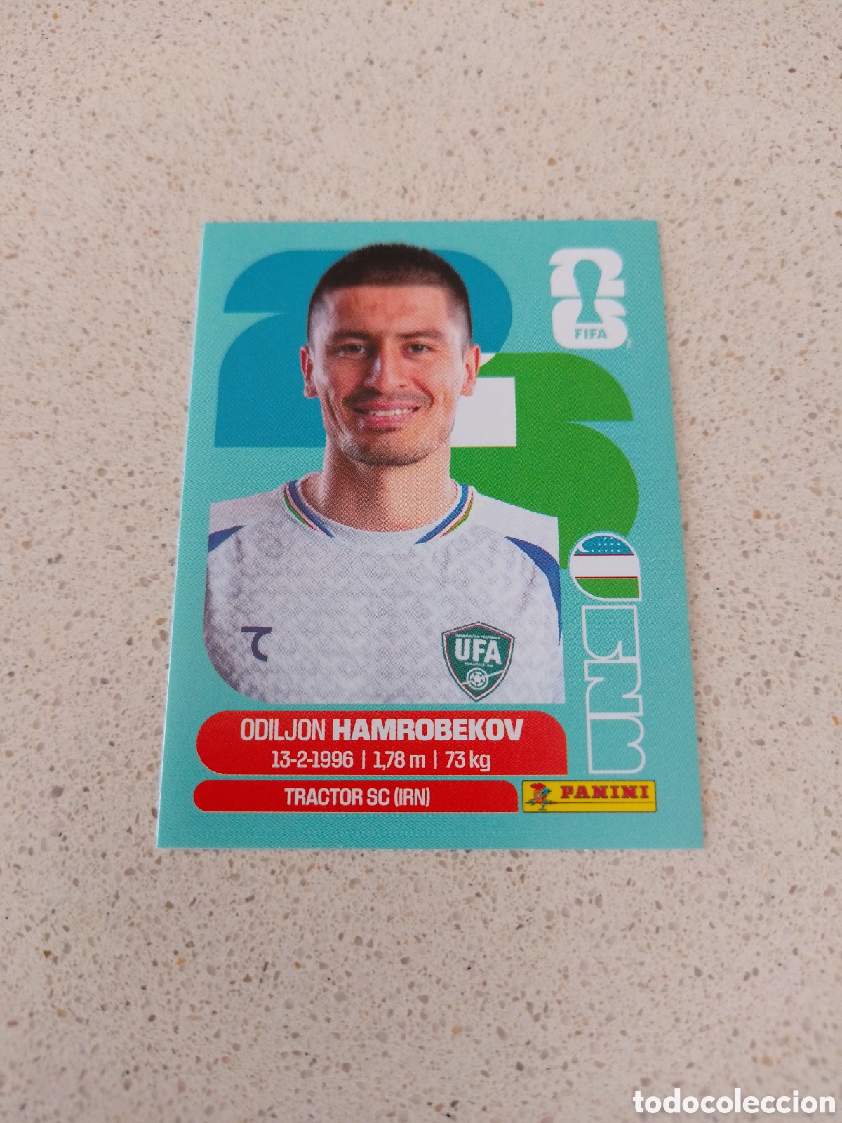 Cromos de Futebol: CROMO NUMERO 10 HAMROBEKOV UZBEQUISTAN. MUNDIAL 2026. PANINI.
