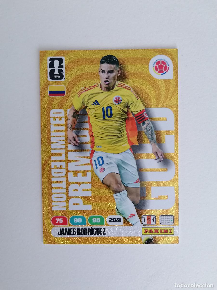Fu&szlig;ball-Sticker: JAMES RODRIGUEZ World Cup 2026 Adrenalyn XL Panini PREMIUM GOLD LIMITED EDITION