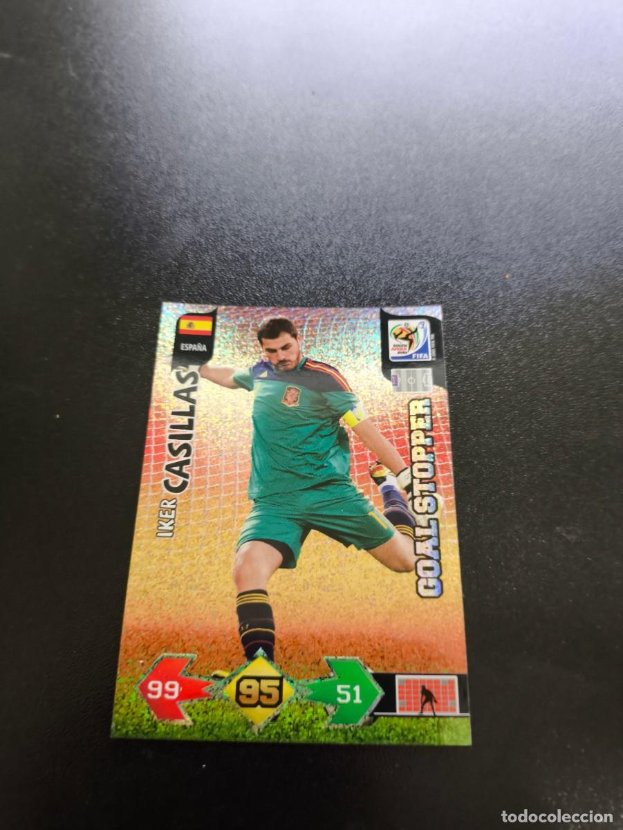 Fu&szlig;ball-Sticker: Iker Casillas REAL MADRID ESPA&Ntilde;A GOAL STOPPER ADRENALYN MUNDIAL SOUTH AFRICA 2010 WORLD CUP PANINI