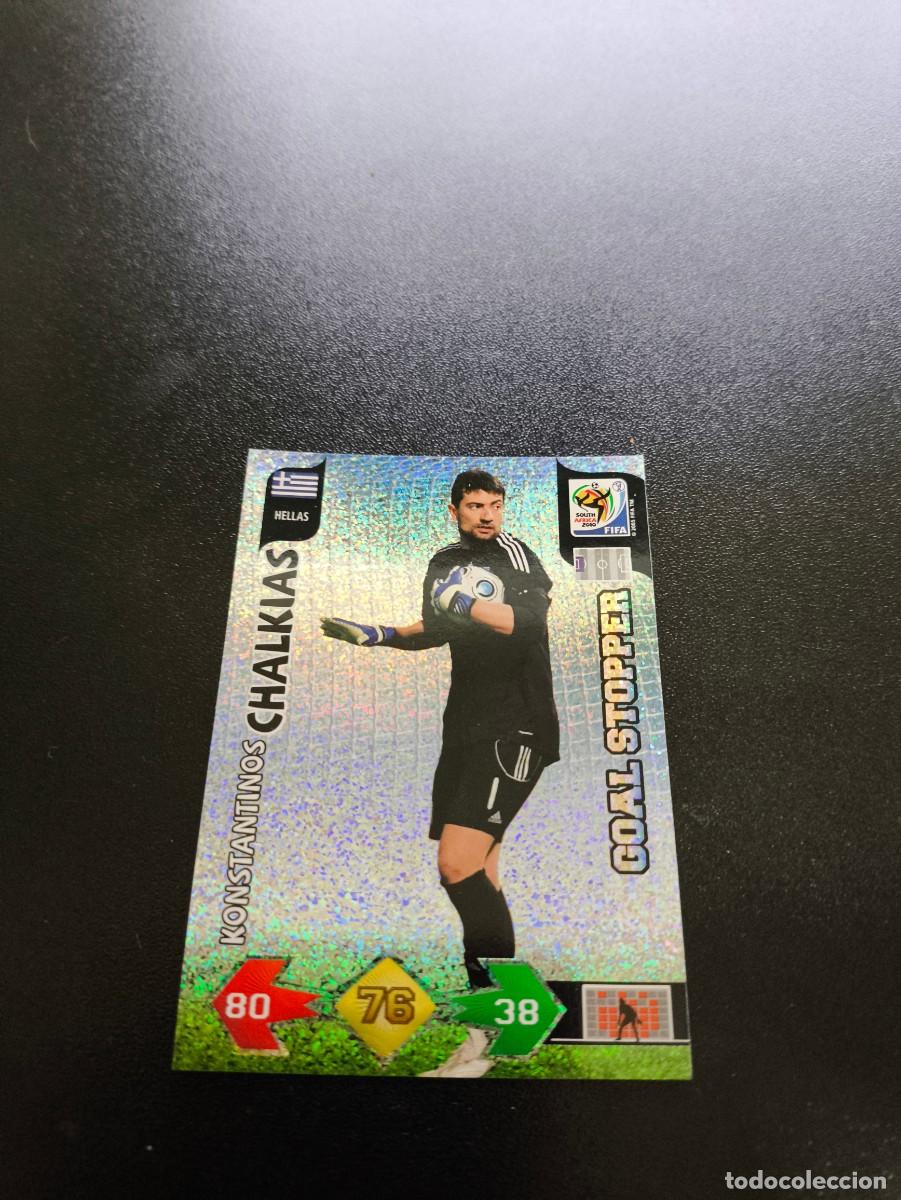 Cromos de f&uacute;tbol: Konstantinos Chalkias GRECIA HELLA GOAL STOPPER ADRENALYN MUNDIAL SOUTH AFRICA 2010 WORLD CUP PANINI