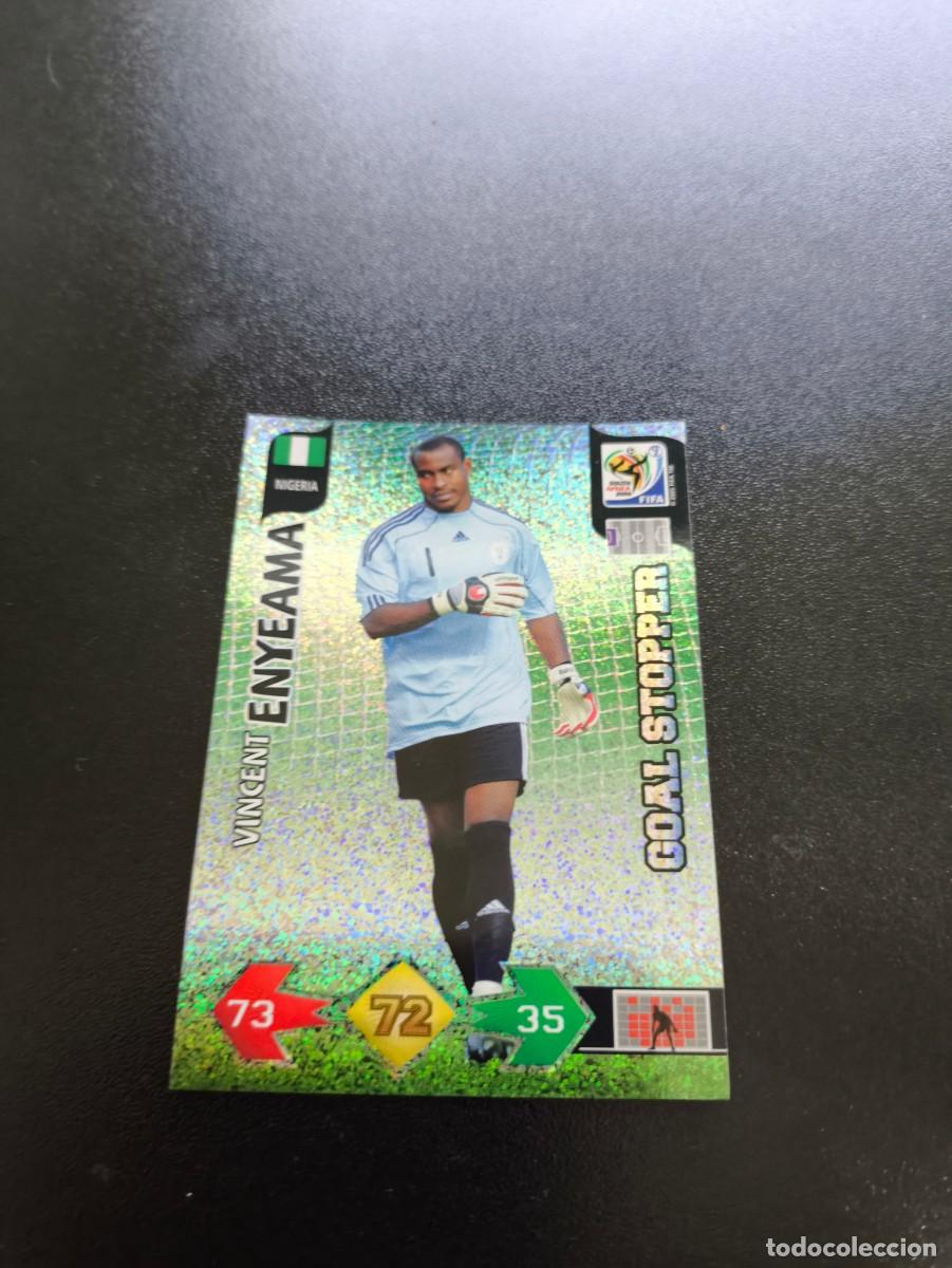 Cromos de f&uacute;tbol: Vincent Enyeama UK VERSION NIGERIA GOAL STOPPER ADRENALYN MUNDIAL SOUTH AFRICA 2010 WORLD CUP PANINI