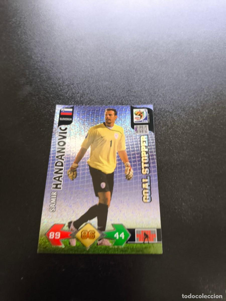 Cromos de f&uacute;tbol: Samir Handanovic ESLOVENIA GOAL STOPPER ADRENALYN MUNDIAL SOUTH AFRICA 2010 WORLD CUP PANINI