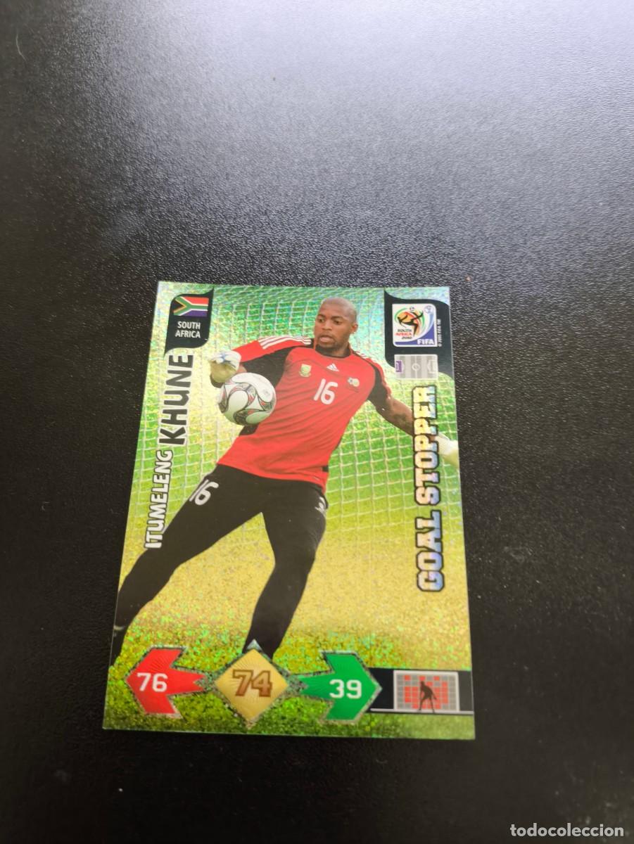 Cromos de f&uacute;tbol: Itumeleng Khune SUDAFRICA GOAL STOPPER ADRENALYN MUNDIAL SOUTH AFRICA 2010 WORLD CUP PANINI