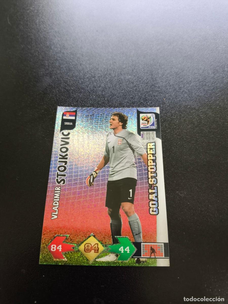Cromos de f&uacute;tbol: Vladimir Stojkovic SERBIA GOAL STOPPER ADRENALYN MUNDIAL SOUTH AFRICA 2010 WORLD CUP PANINI