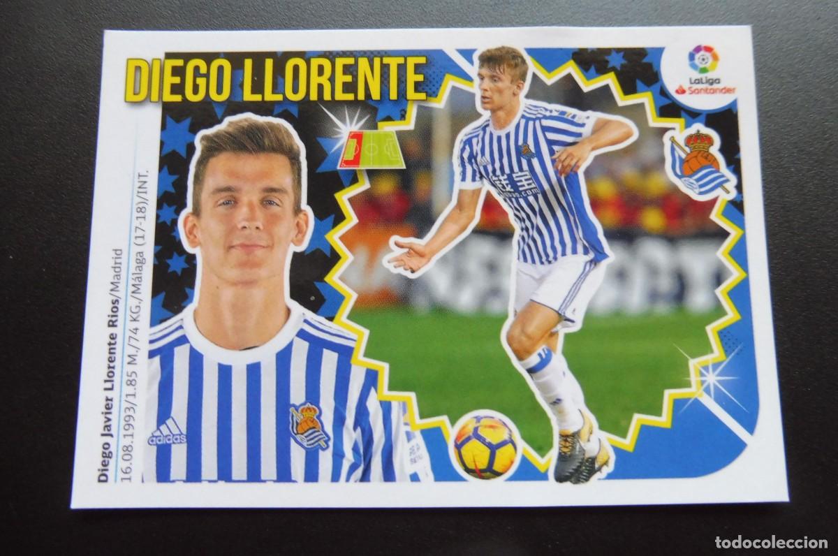 Cromos de f&uacute;tbol: CROMO PANINI - LIGA SANTANDER 2018/19 ESTE - REAL SOCIEDAD N&Uacute;M 4 - DIEGO LLORENTE