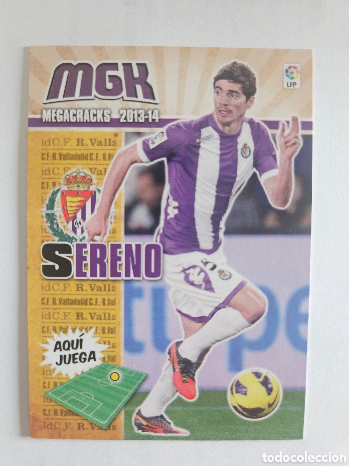 Cromos de F&uacute;tbol: SERENO 331 (VALLADOLID) PANINI MEGACRACKS 2013-2014 13 14 CROMO CARTA