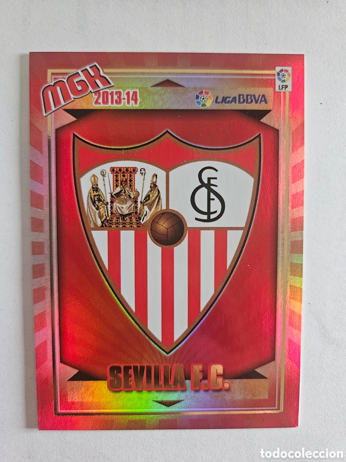 Cromos de F&uacute;tbol: ESCUDO 289 (SEVILLA) PANINI MEGACRACKS 2013-2014 13 14 CROMO CARTA