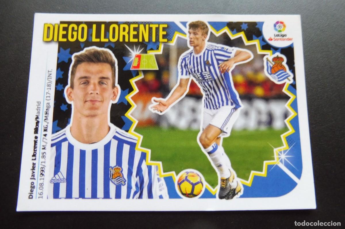 Cromos de F&uacute;tbol: CROMO PANINI - LIGA SANTANDER 2018/19 ESTE - REAL SOCIEDAD N&Uacute;M 4 - DIEGO LLORENTE