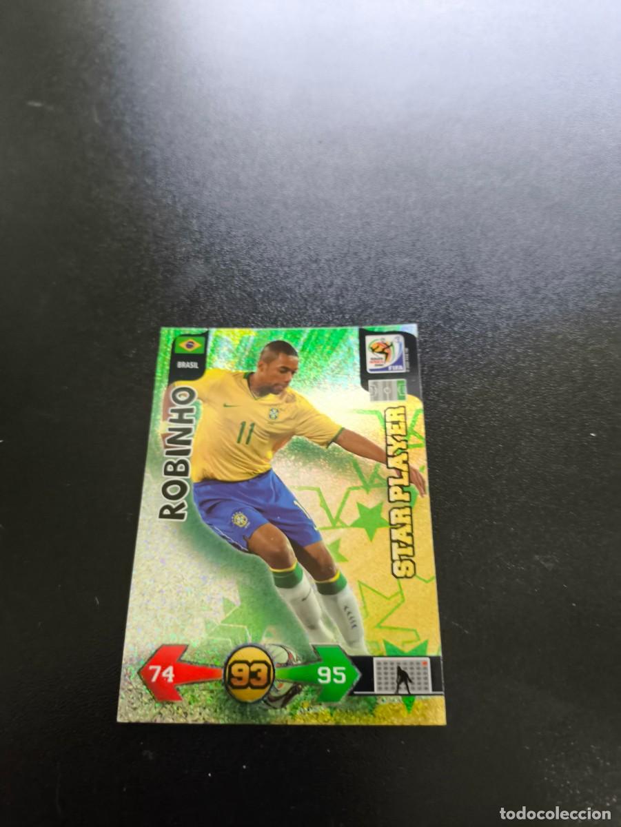 Cromos de F&uacute;tbol: Robinho BRASIL STAR PLAYER ADRENALYN MUNDIAL SOUTH AFRICA 2010 WORLD CUP PANINI