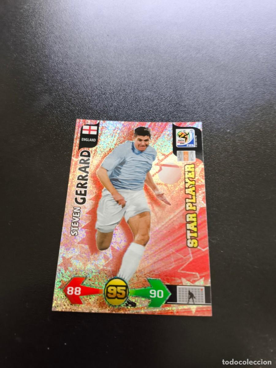 Figurine di Calcio: Steven Gerrard INGLATERRA STAR PLAYER ADRENALYN MUNDIAL SOUTH AFRICA 2010 WORLD CUP PANINI