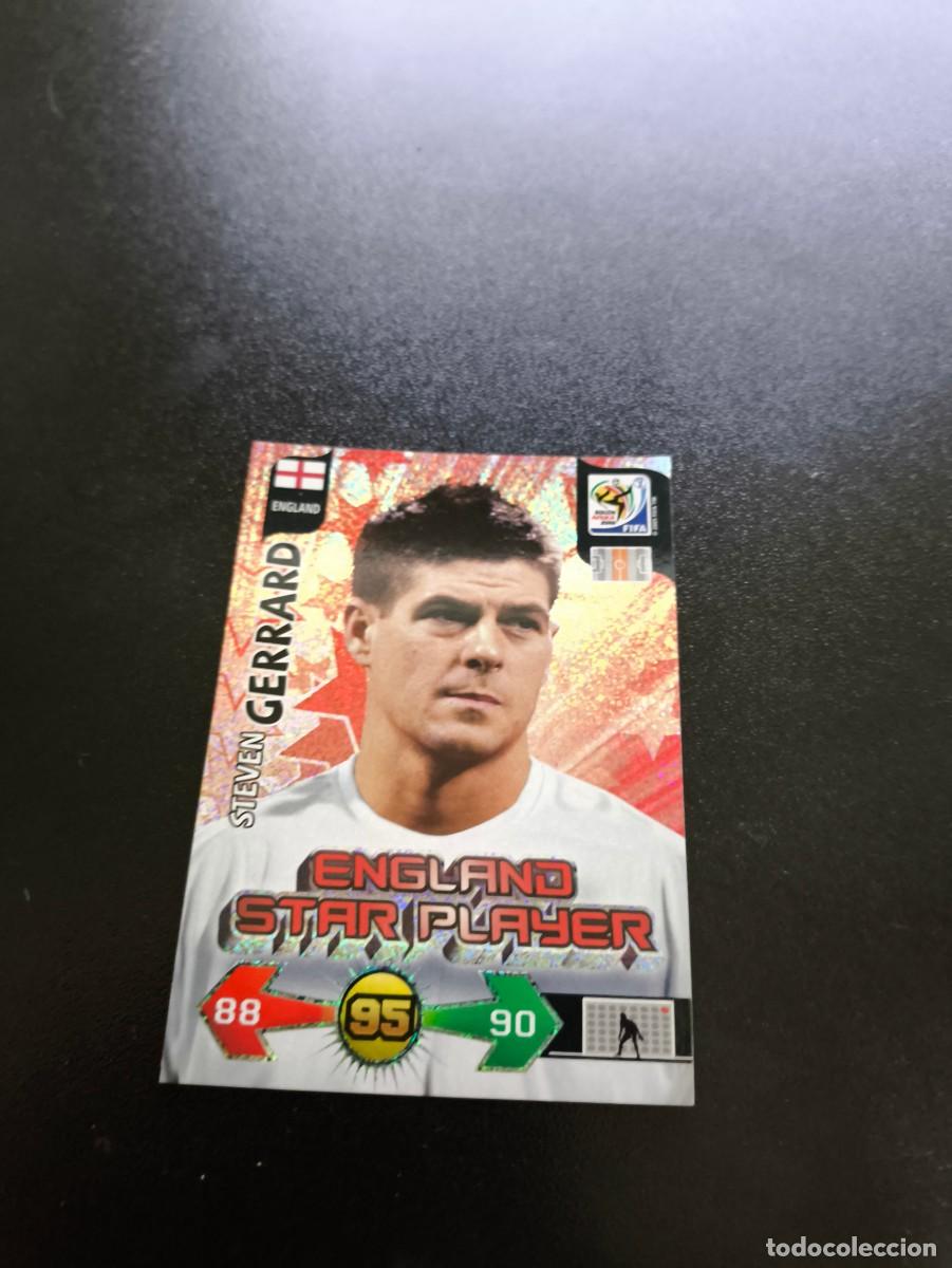 Figurine di Calcio: Steven Gerrard UK VERSIO INGLATERRA STAR PLAYER ADRENALYN MUNDIAL SOUTH AFRICA 2010 WORLD CUP PANINI