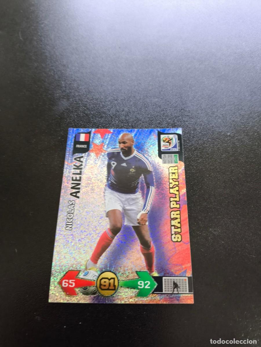 Figurine di Calcio: Nicolas Anelka FRANCIA FRANCE STAR PLAYER ADRENALYN MUNDIAL SOUTH AFRICA 2010 WORLD CUP PANINI