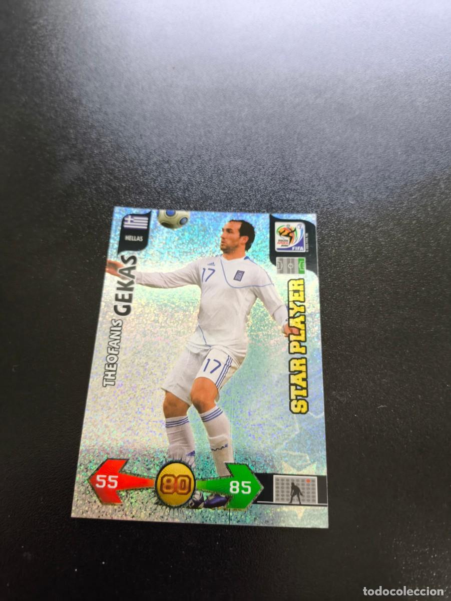 Fu&szlig;ball-Sticker: Theofanis Gekas GRECIA STAR PLAYER ADRENALYN MUNDIAL SOUTH AFRICA 2010 WORLD CUP PANINI